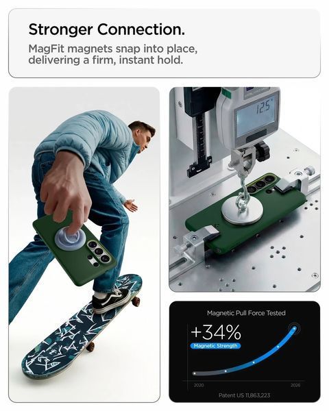 Чохол Spigen Nano Pop MagFit Avo Green для Samsung Galaxy S26 Ultra ACS11039 2940559814 фото