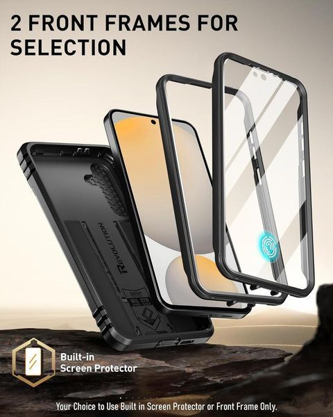 Захисний чохол 360&deg; Poetic Revolution Series Black для Samsung Galaxy S24 FE 2770719042 фото