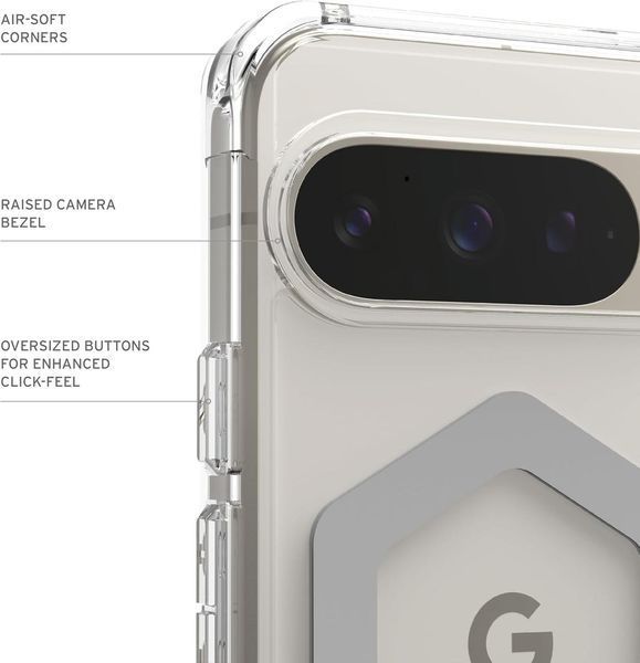Противоударный чехол UAG Plyo Pro Ice Silver Magnetic Series Pixel 9 | 9 Pro 2831084241 фото