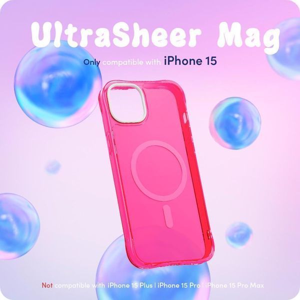 Чохол Spigen Cyrill UltraSheer MagSafe Hot Pink для iPhone 15 2506470953 фото