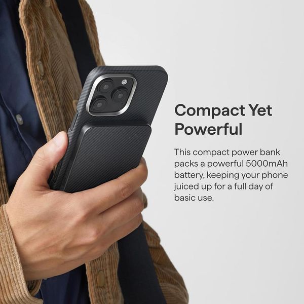 Магнитный повербанк Pitaka Aramid Magnetic Power Bank Qi2 5000mAh Twill 3130720101 фото