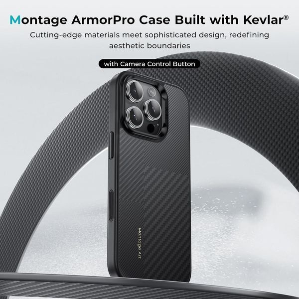 Чохол Benks Montage Armor Pro Kevlar MagSafe 600D | 1500D для iPhone 16 Pro Max 3165252729 фото