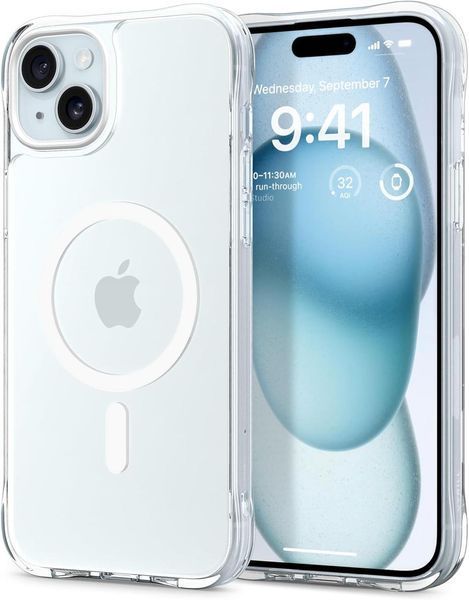 Чохол Spigen Cyrill UltraSheer MagSafe Crystal Clear для iPhone 15 2506480649 фото