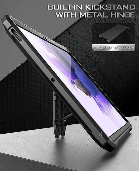 Захисний чохол 360&deg; Poetic Revolution Series Black для Samsung Tab S7 FE SM-T733 2261401709 фото