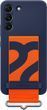 Оригинальный чехол Samsung Silicone Cover with Strap Navy для Galaxy S22 SM-S901