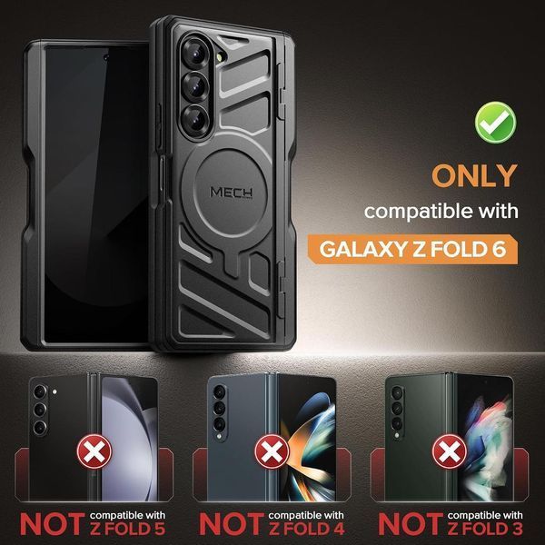 Захисний чохол 360&deg; TONGATE Magnetic with S Pen Holder & Stand для Samsung Galaxy Fold 6 3180373618 фото