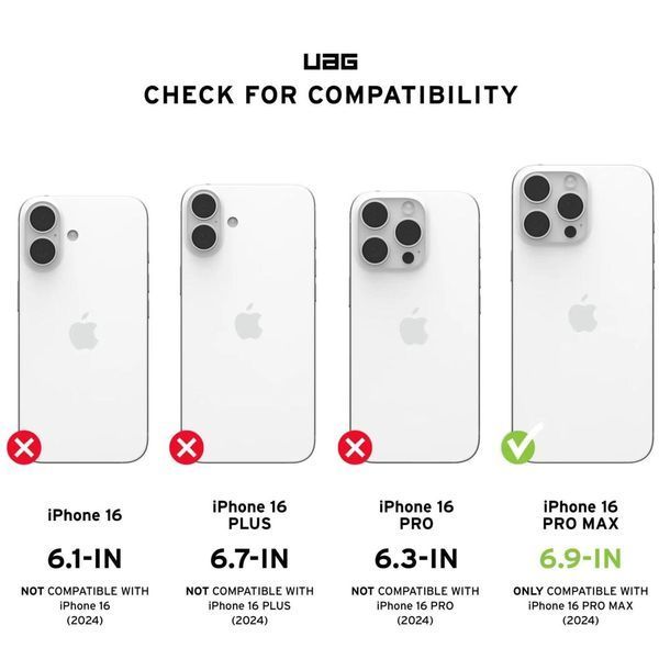 Чехол UAG Plasma XTE Ash Titanium MagSafe для iPhone 16 Pro Max 3136066543 фото