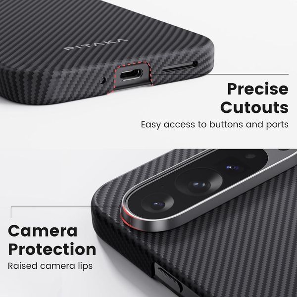 Чехол Pitaka Ultra-Slim MagSafe Black для Google Pixel 9 Pro XL 2437802148 фото