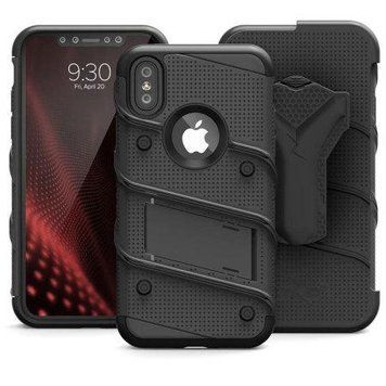 Противоударный чехол Zizo Bolt Cover Black для iPhone X/Xs 1333495299 фото