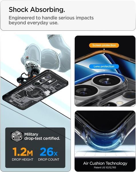 Чохол Spigen Ultra Hybrid Zero One MagFit Qi2 Black для Samsung Galaxy S26 Ultra ACS10961 2940692089 фото