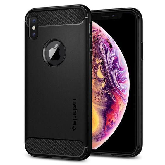 Чохол Spigen Rugged Armor для Iphone XR Matte Black 1147759820 фото