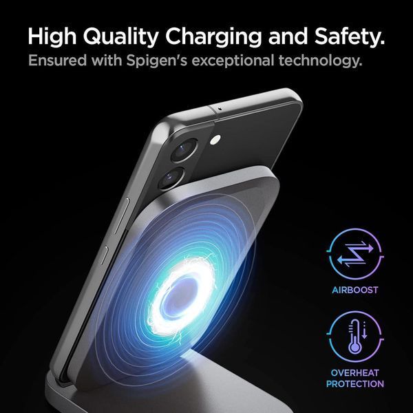 Беспроводное зарядное устройство Spigen ArcField Wireless Charger 15W Black ACH06254 2576155120 фото