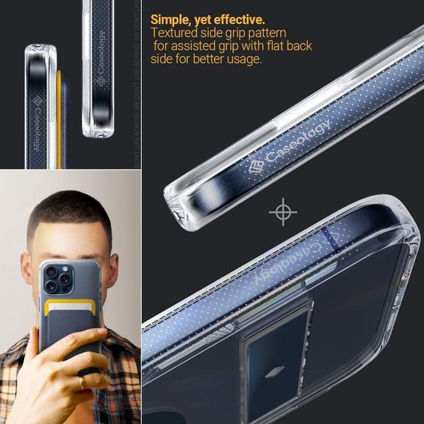 Чохол Caseology Capella Mag Kickstand Clear Titan Blue для iPhone 15 Pro ACS07134 2040199978 фото