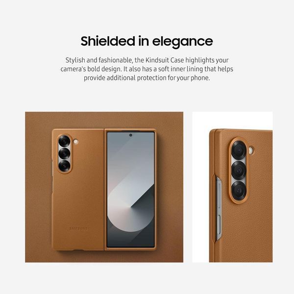 Чохол Samsung Kindsuit Case Brown для Galaxy Fold 6 2768638140 фото