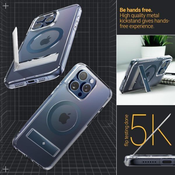 Чохол Caseology Capella Mag Kickstand Clear Titan Blue для iPhone 15 Pro ACS07134 2040199978 фото