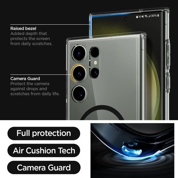 Чохол Spigen Ultra Hybrid OneTap Ring для Samsung Galaxy S23 Ultra SM-S918 ACS05621