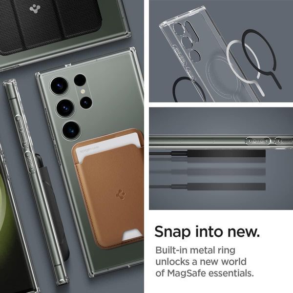 Чохол Spigen Ultra Hybrid OneTap Ring для Samsung Galaxy S23 Ultra SM-S918 ACS05621
