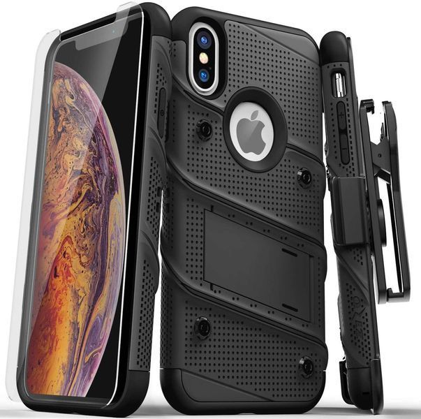 Противоударный чехол Zizo Bolt Cover Black для iPhone X/Xs