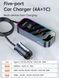Автомобільний зарядний пристрій Toocki Multi-Port Quick Charging Car Charger 4A1C 105W 2013172772 фото 4