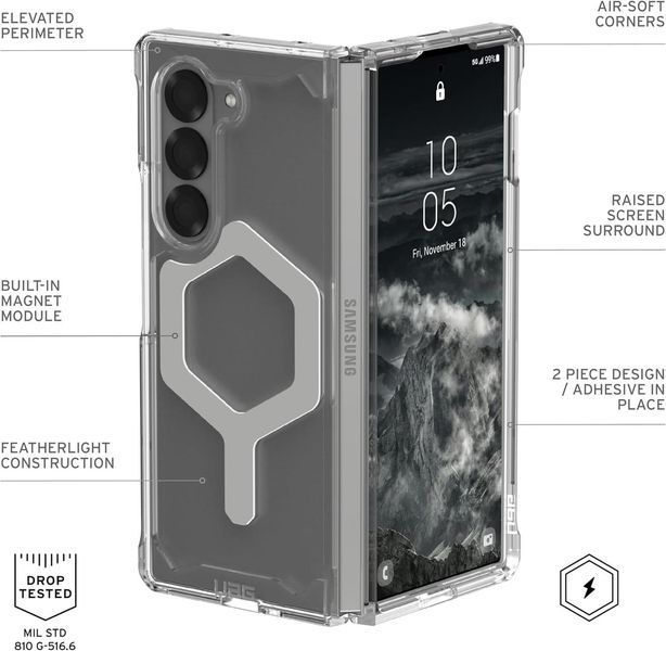 Чехол UAG Plyo Pro Series Ice Silver для Samsung Galaxy Fold 6 2687413971 фото