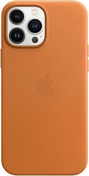 Чохол Apple Leather Case with MagSafe Golden Brown для iPhone 13 Pro Max MM1L3ZE/A 1858176971 фото