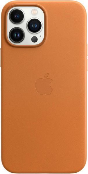 Чохол Apple Leather Case with MagSafe Golden Brown для iPhone 13 Pro Max MM1L3ZE/A 1858176971 фото