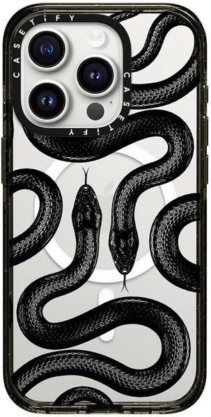Чехол CASETiFY Impact MagSafe Black Kingsnake для iPhone 15 Pro 2573770800 фото