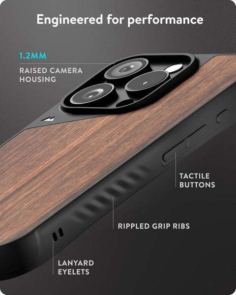 Чехол Mous MagSafe Limitless 6.0 Walnut для iPhone 16 Pro Max 2773057240 фото