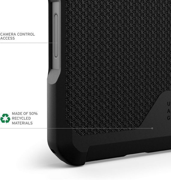 Чехол UAG Metropolis LT Kevlar MagSafe Black для iPhone 16 Pro Max 2499794449 фото