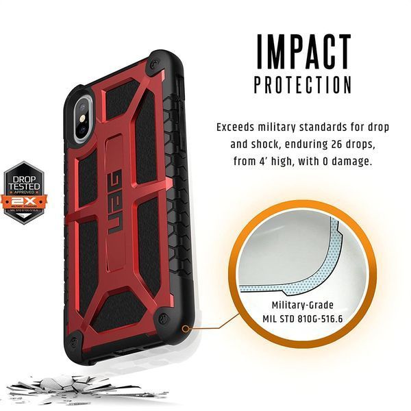 Чохол UAG Monarch Crimson для iPhone X/Xs 1961203513 фото