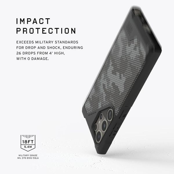 Чохол UAG Metropolis LT Micro Hex Camo Graphite MagSafe для Samsung Galaxy S24 Ultra SM-S928 2355878674 фото