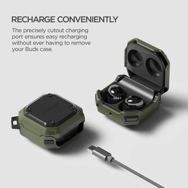 Чехол VRS Design Series Active Moss Green для Samsung Galaxy Buds 2 | Live | Pro | FE 2197434435 фото