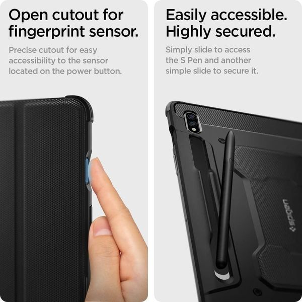 Чохол Spigen Rugged Armor Pro Black для Galaxy Tab S7 | S8 ACS01604 1877460157 фото