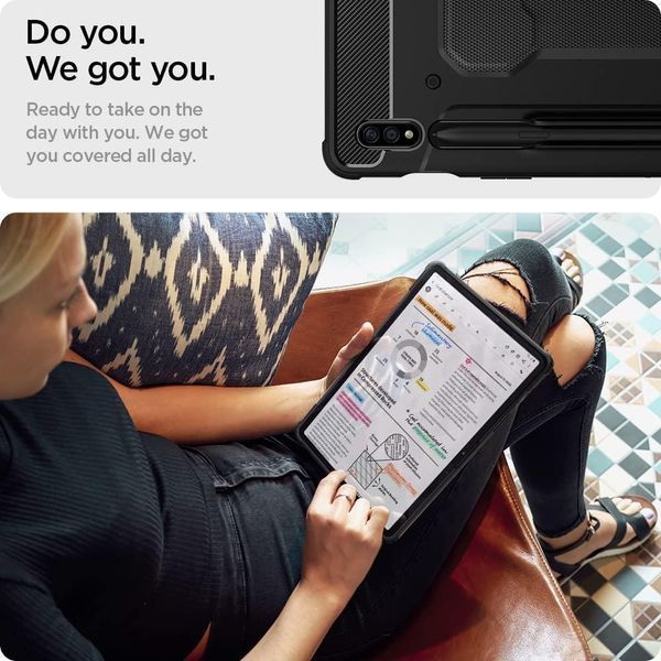 Чохол Spigen Rugged Armor Pro Black для Galaxy Tab S7 | S8 ACS01604 1877460157 фото