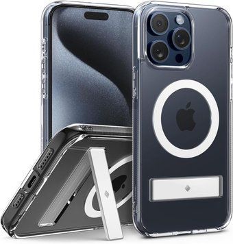 Чохол Caseology Capella Mag Kickstand Clear White для iPhone 15 Pro ACS06757 2040237267 фото