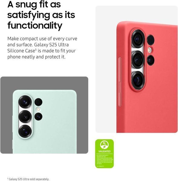 Чехол Samsung Silicone Case Red для Galaxy S25 Ultra SM-S938 2518001729 фото