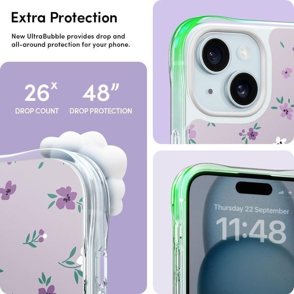 Чохол Spigen Cyrill UltraSheer MagSafe Ditsy Violet для iPhone 15 2506495449 фото