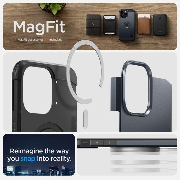 Чехол Spigen Tough Armor with MagSafe Metal Slate для iPhone 14 Pro Max 1817895539 фото