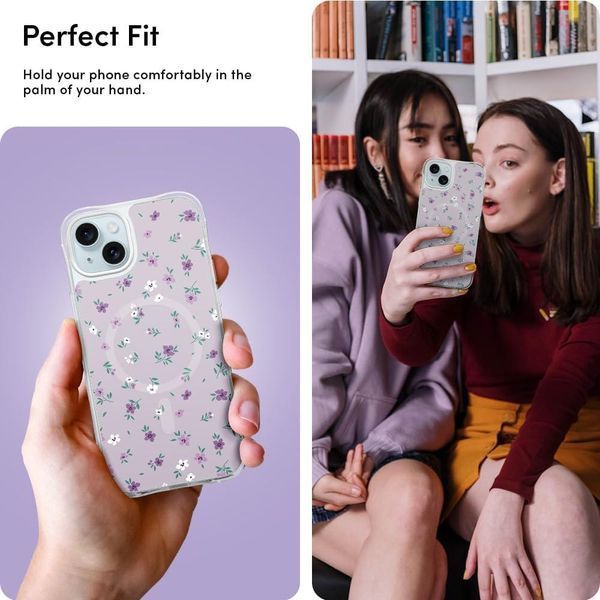 Чохол Spigen Cyrill UltraSheer MagSafe Ditsy Violet для iPhone 15 2506495449 фото