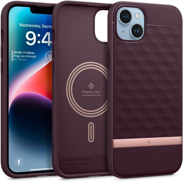 Чохол Caseology Parallax Mag Burgundy для iPhone 14 Plus 1845970507 фото