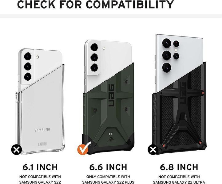 Чохол UAG Pathfinder Midnight Camo для Samsung Galaxy S22 Plus SM-S906 1944533083 фото