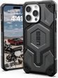 Чохол UAG Monarch Pro Leather MagSafe Silver для iPhone 15 Pro Max