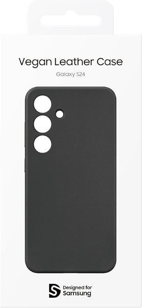 Чохол Samsung Vegan Leather Case Black для Galaxy S24 3142613489 фото