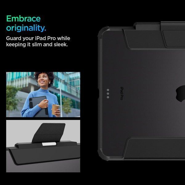 Чохол Spigen Ultra Hybrid Pro Black для iPad Pro 13&rdquo; M4 2024 ACS07006 2576142130 фото