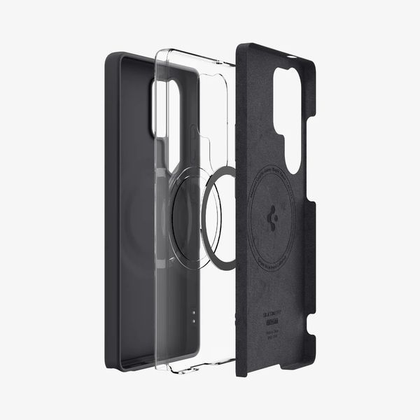 Чехол Spigen Silicone Fit MagFit Qi2 Black для Samsung Galaxy S25 Ultra ACS09017 2688171157 фото