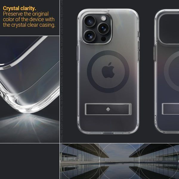 Чохол Caseology Capella Mag Kickstand Clear Charcoal для iPhone 15 Pro ACS07089 2040242328 фото