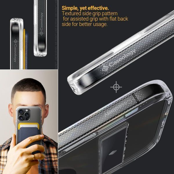 Чохол Caseology Capella Mag Kickstand Clear Charcoal для iPhone 15 Pro ACS07089 2040242328 фото