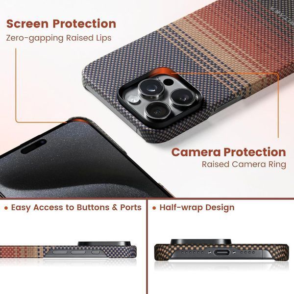 Чохол Pitaka MagEZ Case 5 Sunset для iPhone 15 Pro 3030414534 фото