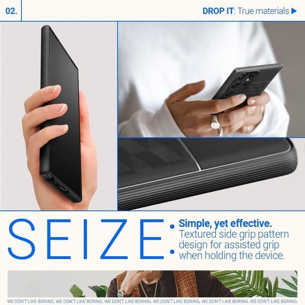 Чехол Caseology Parallax Matte Black для Samsung Galaxy S23 Ultra SM-S918 ACS05655