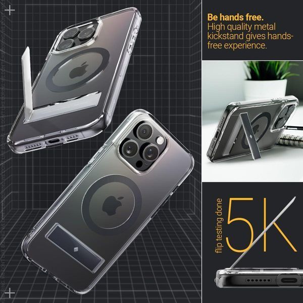 Чохол Caseology Capella Mag Kickstand Clear Charcoal для iPhone 15 Pro ACS07089 2040242328 фото